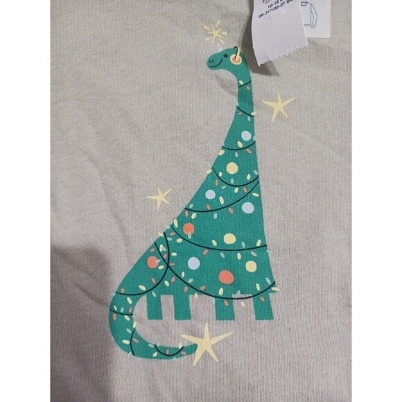 NWT Old Navy Infant Boys Dinosaur Christmas Tree Tee Size 12-18 Months K5 - Picture 1 of 2